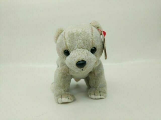 TY Beanie Baby Almond the Beige Bear - Beige